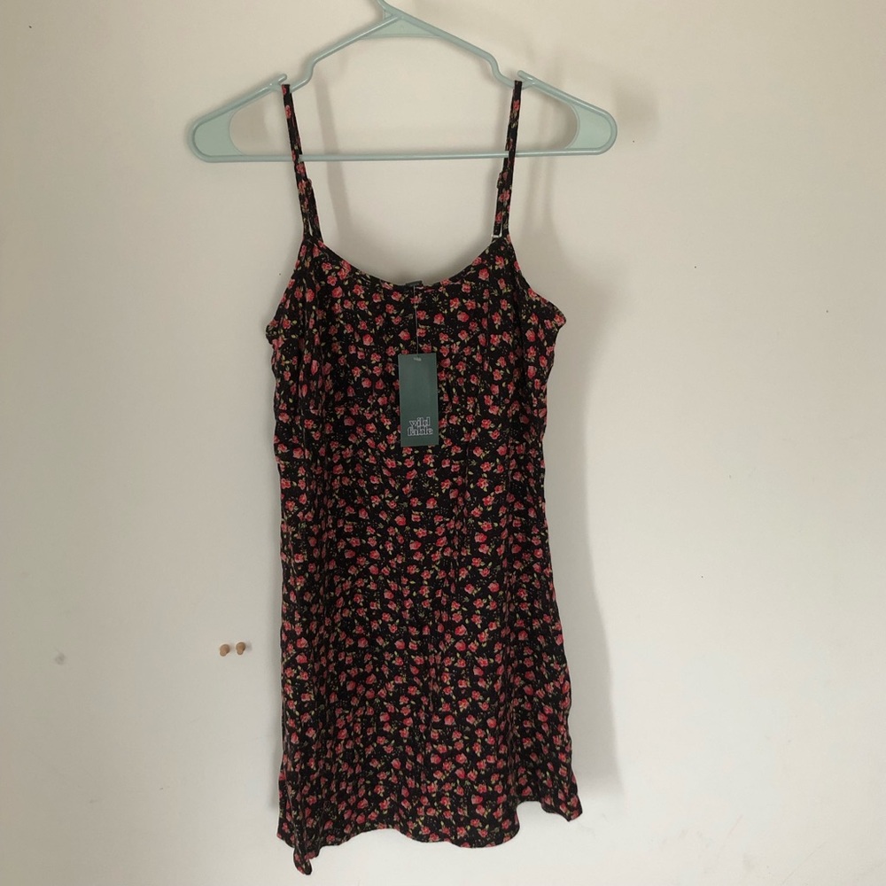 Wild Fable Black Floral Kami Summer Dress